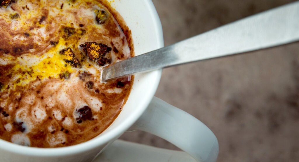 spiced cacao olive oil elixir